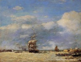 Toegang tot de haven van Havre Toegang tot de haven van Havre