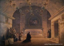 Uitzicht op de Geboortekerk in 1833 Uitzicht op de Geboortekerk in 1833
