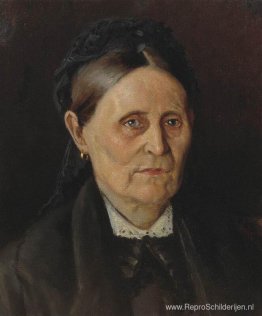 Portret van M. M. Nesterova, de moeder van de kunstenaar Portret van M. M. Nesterova, de moeder van de kunstenaar