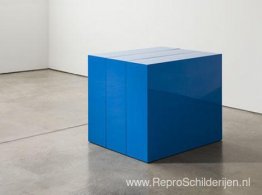 Blauw blok in drie delen Blauw blok in drie delen
