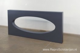 Metalliod Blauwgrijs Zonder Ovaal Sculptuur Metalliod Blauwgrijs Zonder Ovaal Sculptuur
