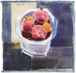 Stilleven met kom granaatappels Stilleven met kom granaatappels