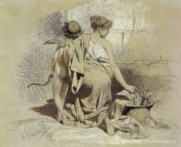 Vrouw met Amours Vrouw met Amours