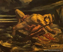 Philoctetes achtergelaten op het eiland Lemnos door de Grieken o Philoctetes achtergelaten op het eiland Lemnos door de Grieken o