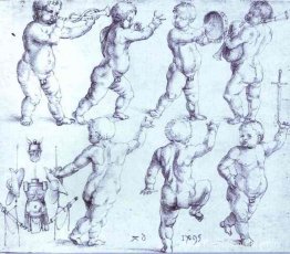 Putti dansen en muziek maken Putti dansen en muziek maken