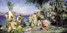 Phryne over de viering van Poseidon in Eleusis Phryne over de viering van Poseidon in Eleusis
