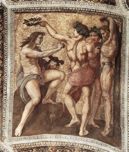 Apollo en Marsyas, uit de 'Stanza della Segnatura' Apollo en Marsyas, uit de 'Stanza della Segnatura'