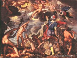 De strijd tussen de goden en de titanen De strijd tussen de goden en de titanen