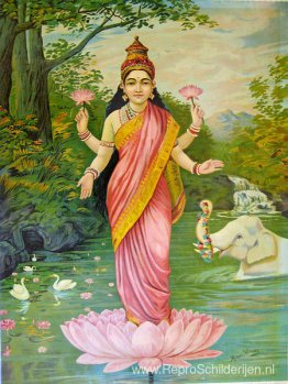 Lakshmi, de godin van de rijkdom Lakshmi, de godin van de rijkdom