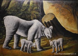 Beer met haar welpen Beer met haar welpen