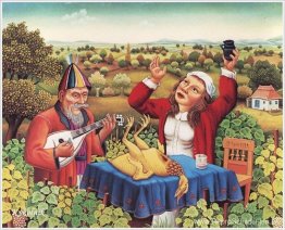 Lunch in de wijngaard Lunch in de wijngaard