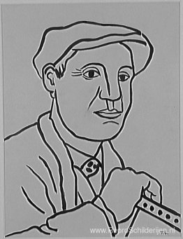 Portret van een man met de hoed, Studie voor bouwers Portret van een man met de hoed, Studie voor bouwers