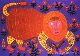 Wilde otter gevangen vogel Wilde otter gevangen vogel