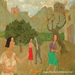 Figuren in het dorp Figuren in het dorp