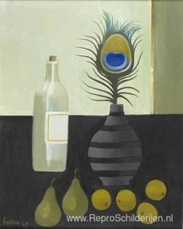 Stilleven met pauwenveren Stilleven met pauwenveren