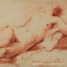 Luitender Weiblicher Akt Luitender Weiblicher Akt