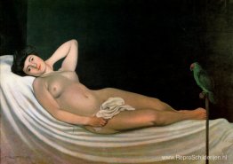 De vrouw met de papegaai De vrouw met de papegaai