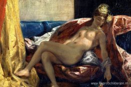 Liggende Odalisque of Vrouw met parkiet Liggende Odalisque of Vrouw met parkiet