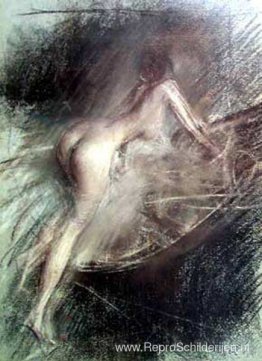 Jonge Dame die Bad ingaat Jonge Dame die Bad ingaat