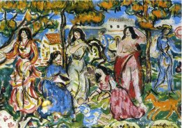 Figuren in een landschap Figuren in een landschap