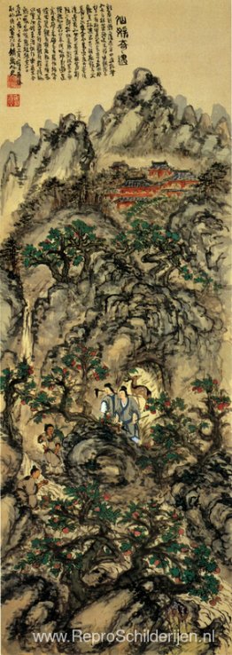 Tomioka Tessai Ontmoeting met onsterfelijke vrouwen Tomioka Tessai Ontmoeting met onsterfelijke vrouwen