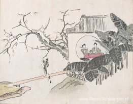 Zonder titel (figuren die instrumenten bespelen in een tuin) Zonder titel (figuren die instrumenten bespelen in een tuin)