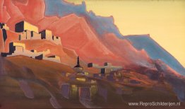Ladakh. Zonsondergang. Ladakh. Zonsondergang.