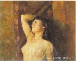 Studie van vrouwelijk naakt Studie van vrouwelijk naakt