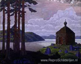 Landschap met kapel Landschap met kapel