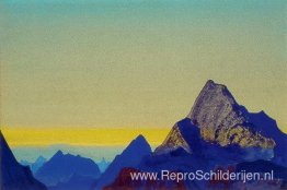 Himalaya ochtend. Zonsopgang. Himalaya ochtend. Zonsopgang.