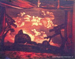 Studie van scèneontwerp voor "Night on Bald Mountain" Studie van scèneontwerp voor "Night on Bald Mountain"