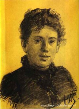 Portret van Tatjana Tolstaya, de dochter van Leo Tolstoj Portret van Tatjana Tolstaya, de dochter van Leo Tolstoj