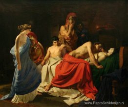 Achilles en het lichaam van Patroclus Achilles en het lichaam van Patroclus