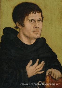 Portret van Maarten Luther als Augustijner monnik Portret van Maarten Luther als Augustijner monnik