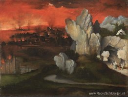 Landschap met de verwoesting van Sodom en Gomorra Landschap met de verwoesting van Sodom en Gomorra