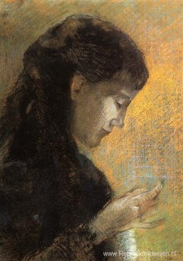 Portret van Madame Redon borduren Portret van Madame Redon borduren