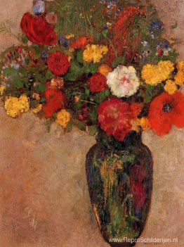Vaas met bloemen Vaas met bloemen