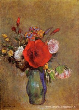 Vaas met bloemen Vaas met bloemen
