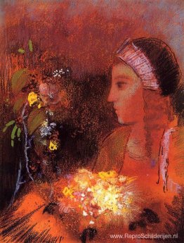 Vrouw met bloemen Vrouw met bloemen