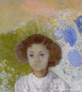 Portret van Genevieve de Gonet als kind Portret van Genevieve de Gonet als kind
