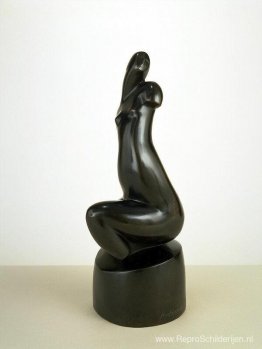 Zittend vrouwelijk naakt (zwarte torso) Zittend vrouwelijk naakt (zwarte torso)