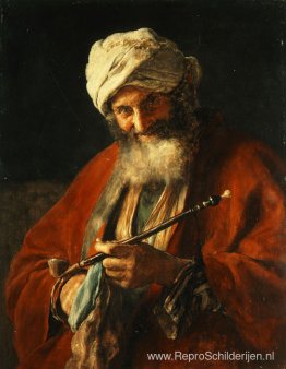 Oosterse man met pijp Oosterse man met pijp