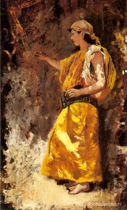 Staande Arabische vrouw Staande Arabische vrouw