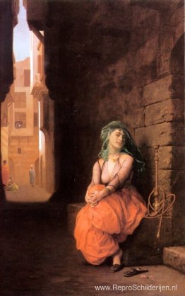 Arabisch meisje met waterpijp Arabisch meisje met waterpijp