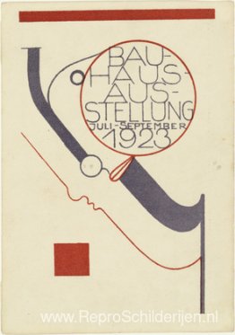 Ansichtkaart voor de Bauhaus-tentoonstelling (Postkarte für die Ansichtkaart voor de Bauhaus-tentoonstelling (Postkarte für die