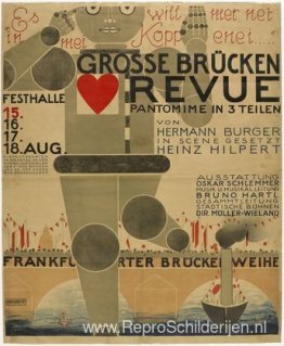 Affiche voor de Grote Brugrevue (Große Brücken Revue) Affiche voor de Grote Brugrevue (Große Brücken Revue)