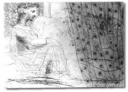 Marie-Thérèse als Vestaalse, waardoor de Minotaurus in slaap val Marie-Thérèse als Vestaalse, waardoor de Minotaurus in slaap val