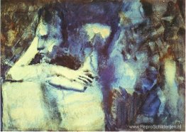 Vrouw die voorover leunt Vrouw die voorover leunt