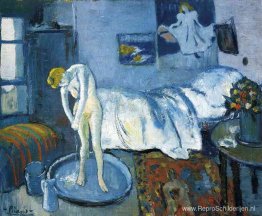 Een blauwe kamer (een badkuip) Een blauwe kamer (een badkuip)