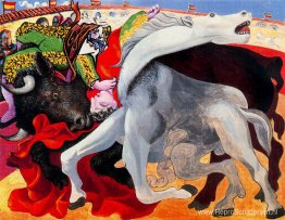 Stierengevecht, de dood van de torero Stierengevecht, de dood van de torero